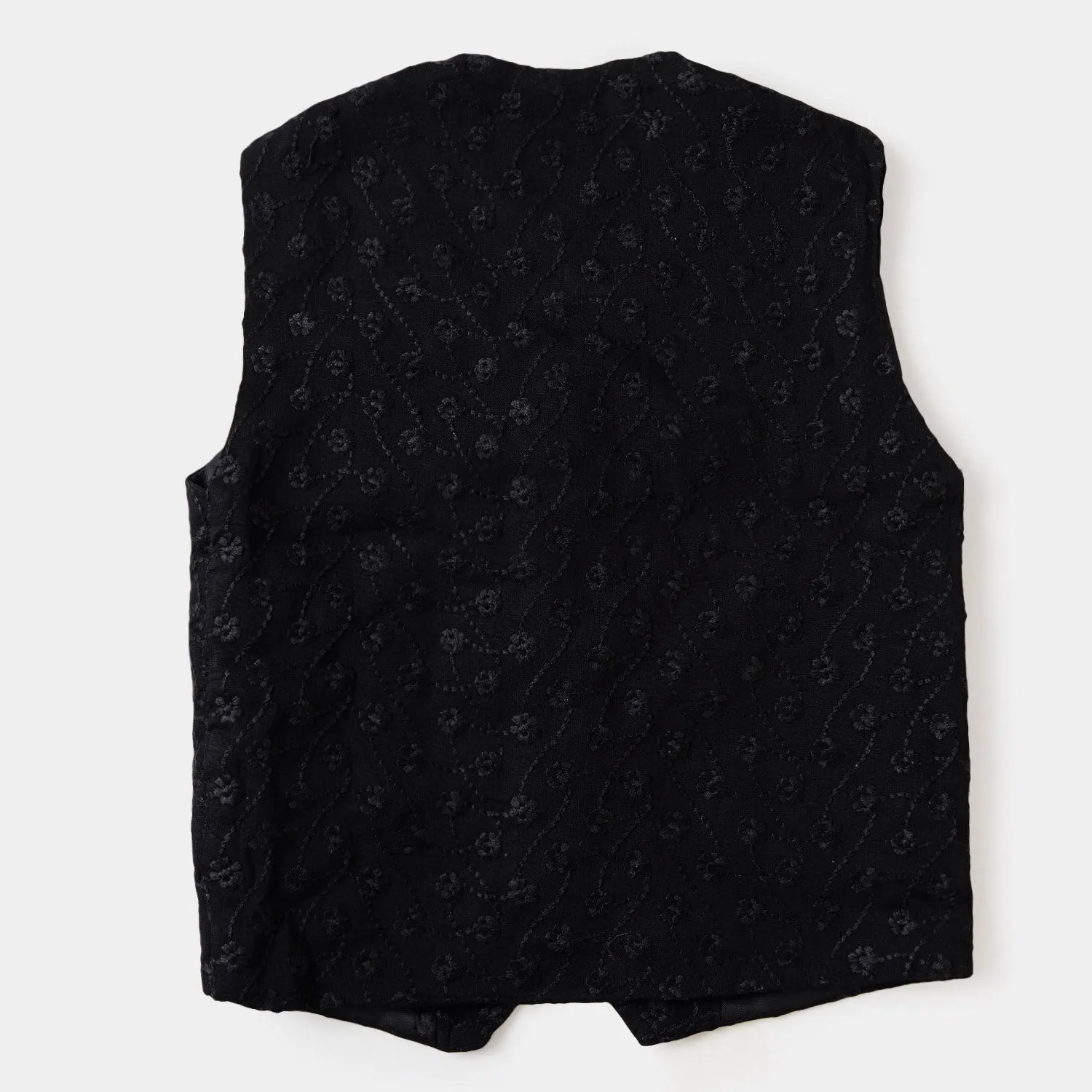 Boys Chicken Kari Waist Coat  - BLACK