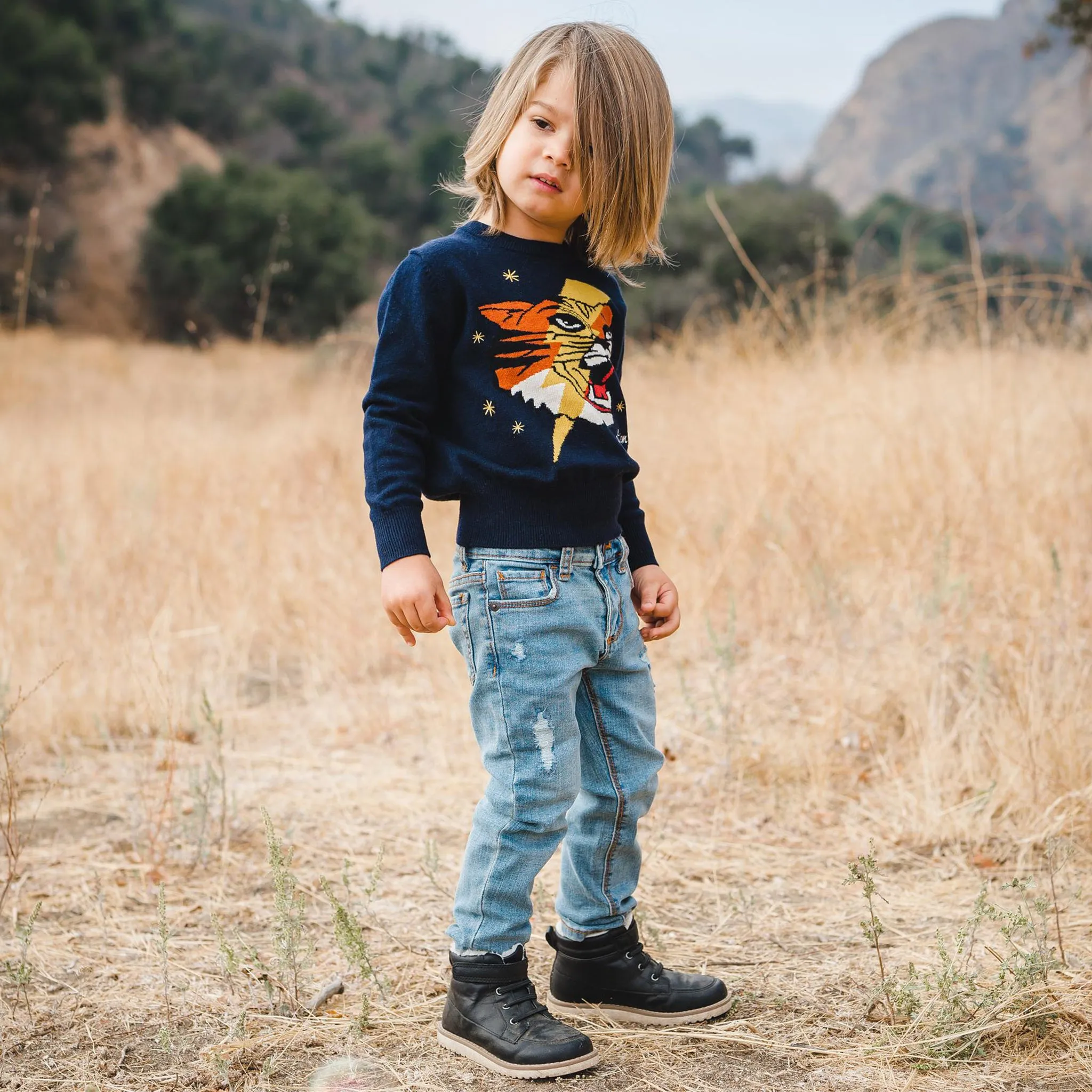 Go Get 'Em Tiger Sweater Navy