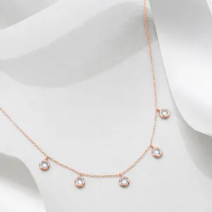 Made for the Queens 925 Silver Necklace in Rose Gold
