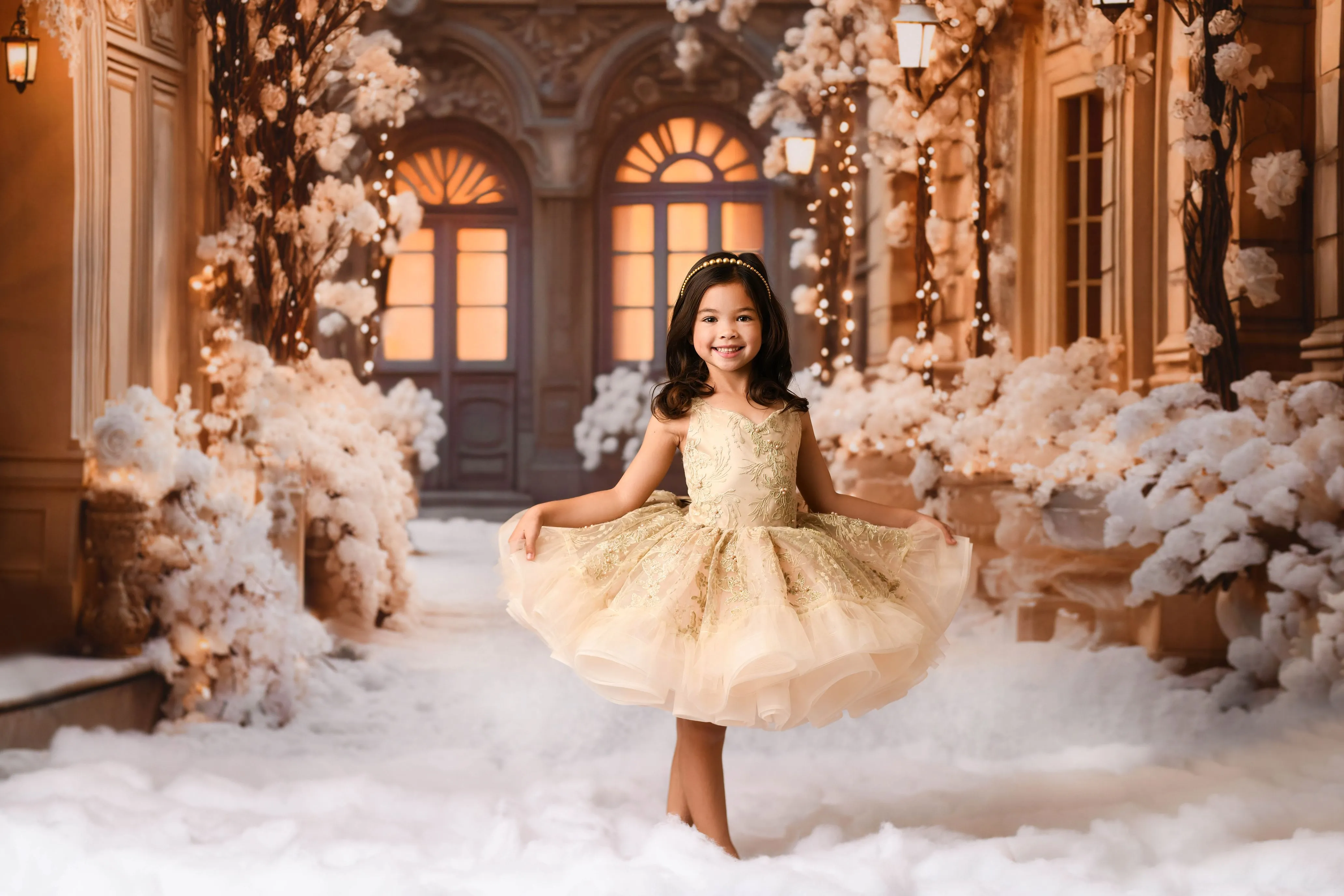 "Golden Halo" Petal Length (4 Year-Petite 5Year)