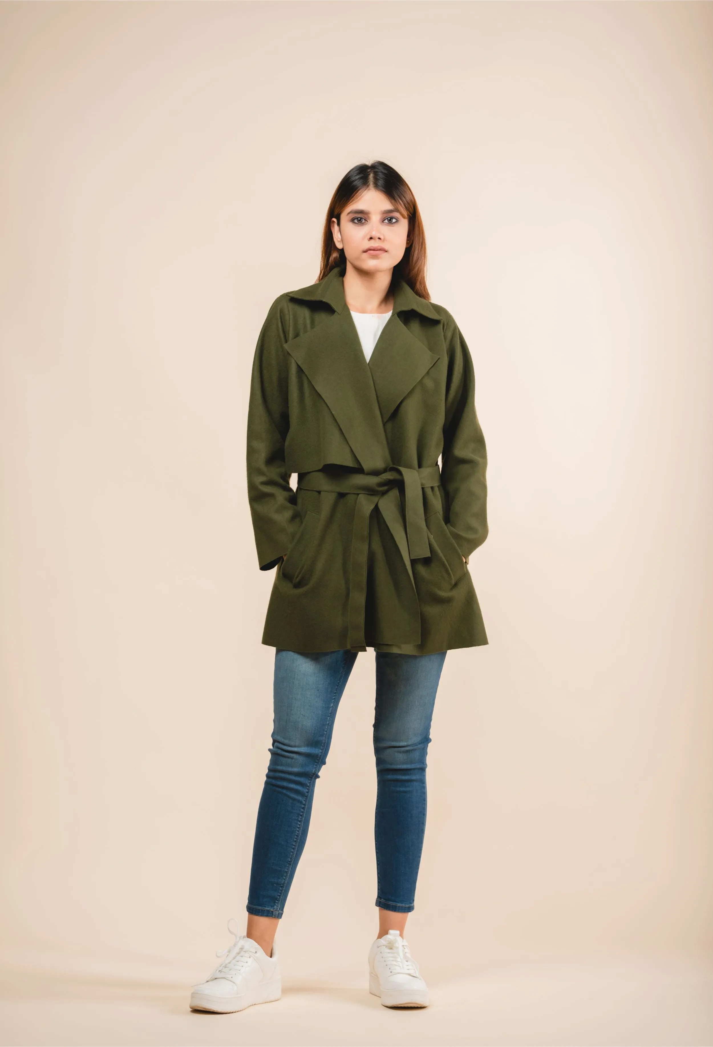 WOOL TRENCH JACKET